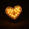 MAX COOL 2PCS Heart Shape 12V LED Side Marker Indicators