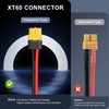 GINTOOYUN XT60 Splitter Extension Cable 1 Female to 3 Male