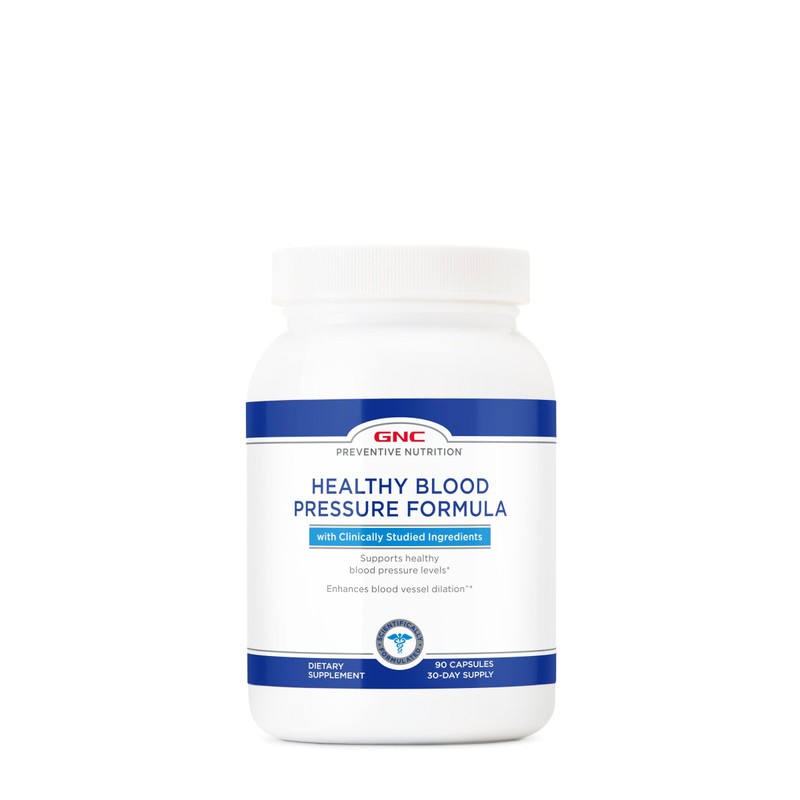 GNC Preventive Nutrition Healthy Blood Pressure Formula - 90 Capsules