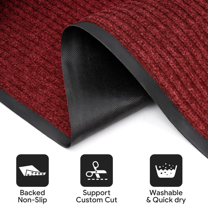 tonchean Commercial Grade Door Floor Mat 3x10Ft Heavy Duty PVC