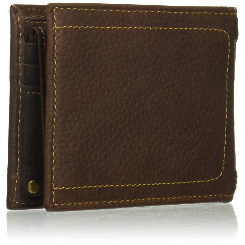 Carhartt Men's' Pebble Leather Passcase Wallet, Brown