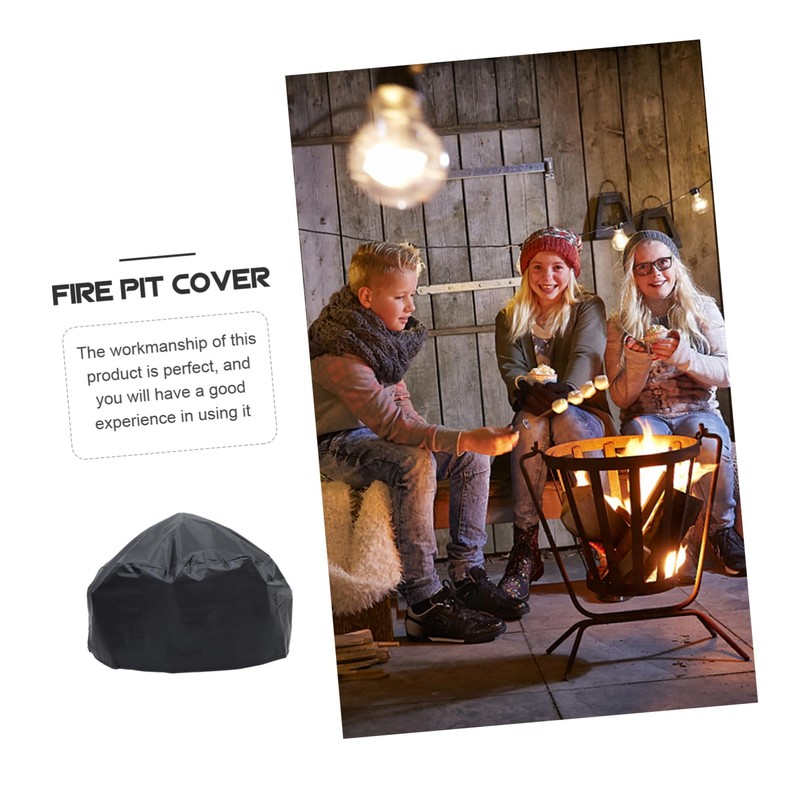 Levemolo Fire Pit Cover Outdoor Stove Protector Heavy Duty Patio