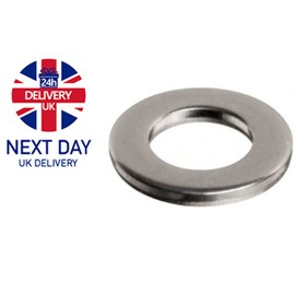 Form A Flat Washers A4 Stainless Steel Premium Marine Grade Metal Washer DIN 125 Pack of: 10 Size: M10