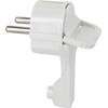 Earthing contact angle plug, extra flat