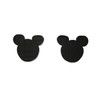 Mouse Comic Ears Black Rodent Rat [German Plug Head Stud
