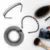 6 Pack Elastic Comb Hair Bands for Women with 2
