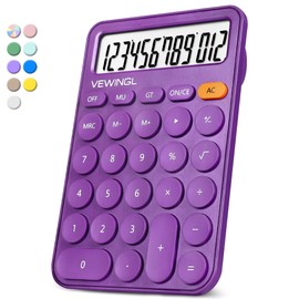 Standard Calculator 12 Digit,6.2 * 4.2in Desktop Large Display and Buttons,Calculator with Large LCD Display for Office,School, Home & Business Use,Automatic Sleep,15 °Tilt Screen