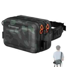 yuzhiyuan Hard - Shell Fishing Fanny Pack - Water - Repellent, Multi - Carry, Workstation Design for Bass Angling