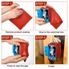 Nuanchu 4 Pcs 7x7 Inches Acoustic Outlet Soundproofing Putty Fire