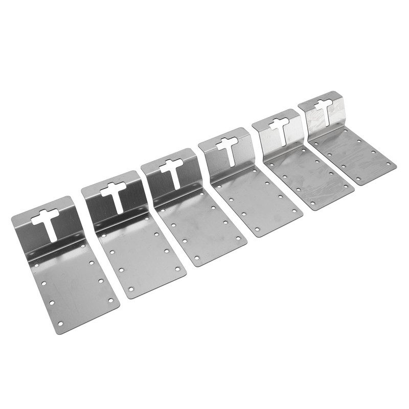 6PCS T Post Bracket 3 Inch Heavy Duty Carbon Steel