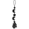 KYEYGWO Obsidian Reiki Healing Crystal Moon Hanging Decoration with Tumbled
