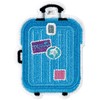 iscream Suitcase Embroidered Accent 2.75" Adhesive Back Patch