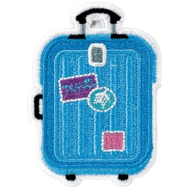 iscream Suitcase Embroidered Accent 2.75" Adhesive Back Patch
