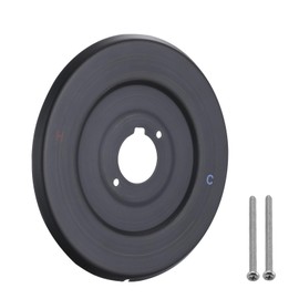 RAINREVIVE Replacement Escutcheon Plate for Moen Gibson Posi-Temp, for One-Handle Tub and Shower Faucets, Single Metal Round Shower Escutcheon Kit, Oil Rubbed Bronze