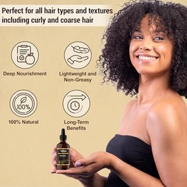Xotics by Curtis Smith Xotics Sweet Jamila Cabelo Aceite - Aceite Natural Para El Crecimiento Del Cabello Con Aceite De Cáñamo, Argán, Oliva Y Coco Para Cabello Rizado Y Crespado Y Cabello Seco - Acei