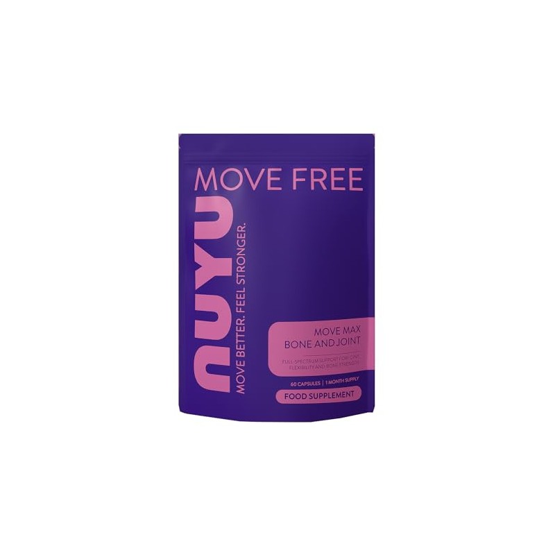 NUYU Move Max Bone & Joint Capsules - Glucosamine Sulphate,