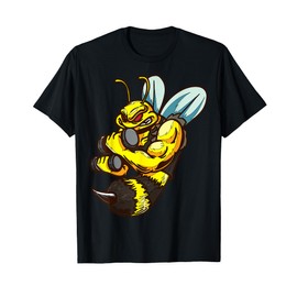 Cute Cartoon Bee Character Illustration For Kids T-Shirt