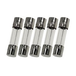 Pack of 5-10A Glass Fuse (GMA), 250v, 5mm x 20mm (3/16" X 3/4") Fast Blow (Fast Acting)