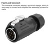 sourcing map LP24 10 Pin Waterproof Connector, IP68 Circular Connectors