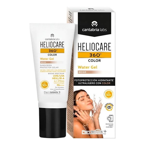 Heliocare 360 Water Gel Color Beige 50+ 50ml Cantabria Labs