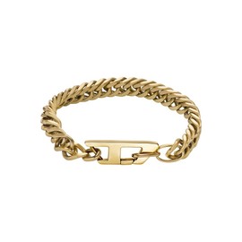 Diesel Men's Stainless Steel with lobster hook or fold over closure bracelet Chrome Gold