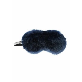 Fabulous-Furs Donna Salyers Steel Blue Mink Faux Fur Sparkle Eyemask, Steel Blue Mink, One Size