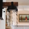 Eumyviv Clear Hammered Glass Lamp Shade Replacement with 1-5/8-Inch Fitter