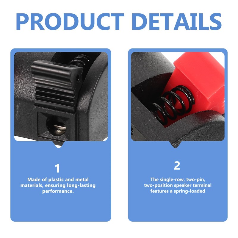 4pcs Speaker Connectors Speaker Wire Connectors for Home Stereo Terminal