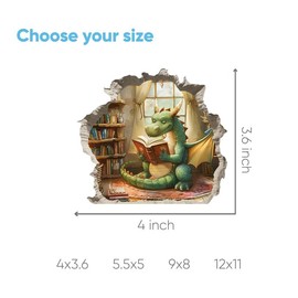 Cute Dragon Stickers - Dragon Vinyl Decal - Dragon Wall Sticker Decal - Dragon Stickers for Kids - Dragon Wall Stickers