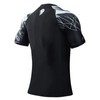 HUGE SPORTS Men's Splice Sun Protection Rash Guard Short Sleeves(Lion,S)