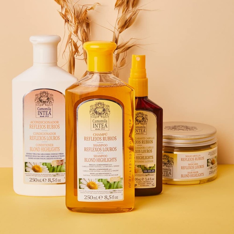 Intea Chamomile Shampoo - Premium Blonde Brightening Shampoo - Non-Ammonia,