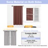 Simplebrand Ava Terracotta Blackout Curtains for Bedroom 63 Inch Length