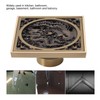 Antique Deodorant Floor Drain European Style Square Shower Floor Drain