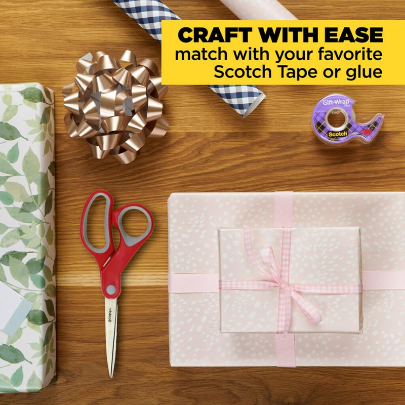 Scotch Multi-Purpose Scissors, Right or Left Hand, Stainless Steel Blades,