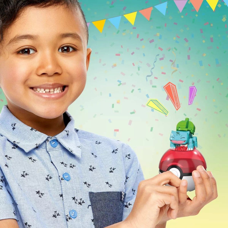 Mega Construx Pokémon Pokébola Bulbasaur Construcción