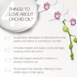 REDAVID Orchid Oil Ultra Nourishing Treatment - Luxury Hair Oil made from Cymbidium Orchids for Damaged, Curly Hair - Clinically Strengthens, Adds Protein & Hydrates Hair (90ml)