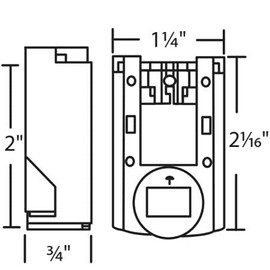 WRS 2-1/16" Pivot Locking Shoe, Natural Cam- 2 Pack