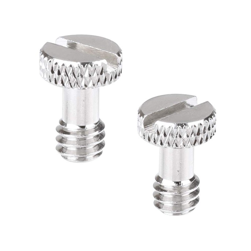 CAMVATE 1/4"-20 Slotted Screw for Quick Release Plate (2 Piece)