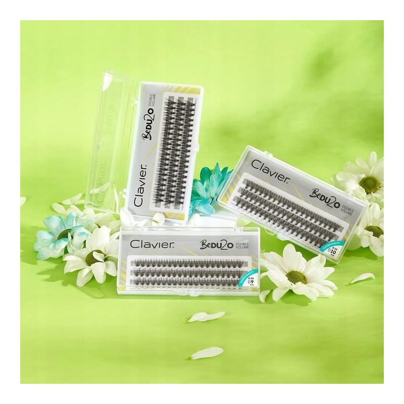 Clavier BeDu2o False Eyelashes in Tufts Double Volume Eyelashes in