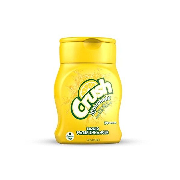 CRUSH Crush, Lemonade, Liquid Water Enhancer â New, Better Taste (4 Bottles, Makes 96 Flavored Water Drinks) 1.62 Fl Oz (Pack of 1)