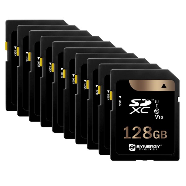 Synergy Digital 128GB Secure Digital SDXC UHS-I Memory Cards, Compatible