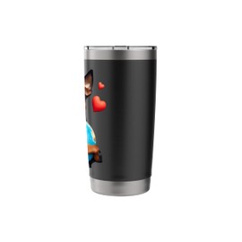 Miniature Pinscher Dog Earth Day Hug Owner Hugging Planet Stainless Steel Insulated Tumbler