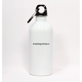 Los Drinkware Hermanos #Unimportance - Hashtag White Water Bottle with Carabiner 20oz