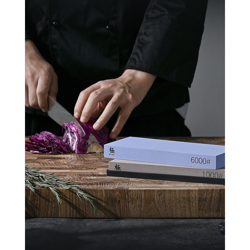 KYOKU Sharpening Stone Whetstone Kit, Knife Sharpening Set with 1000