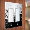 WIRESTER 2-Gang Decorator Light Switch Plate/Wall Plate Cover - Music