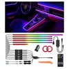KENANEK 55.12inch Acrylic LED Lights for Car–6 Dreamcolor Interior Car