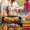 onlyfire Double Ended 8-Prong Rotisserie Fork, BBQ Grill Rotisserie Chicken