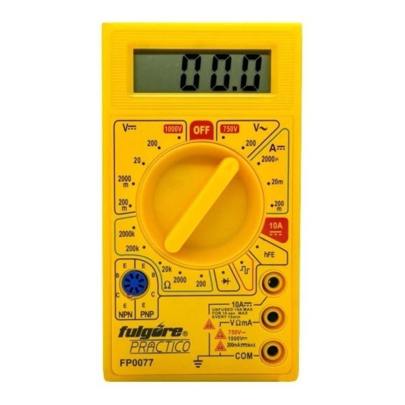 Fulgore Multímetro Digital Fp0077 Fulgore