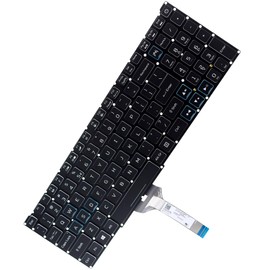 Deal4GO White Letter RGB Colorful Backlit Keyboard Replacement for Acer AN515-57 AN515-45 AN515-46 PH315-52 PH315-53 PH315-54 PH315-53-72XD PH315-52-78VL