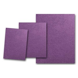 Premium DCS Canvas Textured Plum Purple Card Stock 20 Sheets - Matches Martha Stewart Plum - Great for Scrapbooking, Crafts, DIY Projects, Etc. (8.5 x 11)